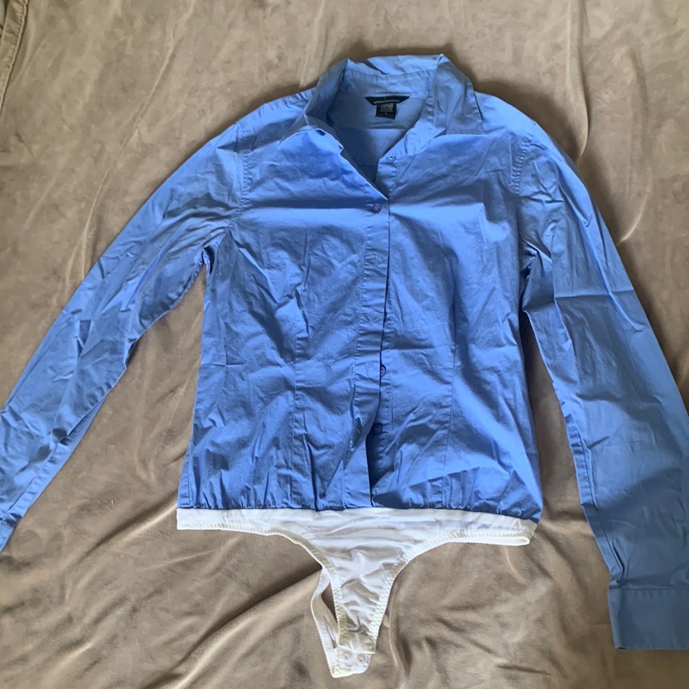 WOMENS BUSINESS TOP UNITARD SIZED MEDIUM